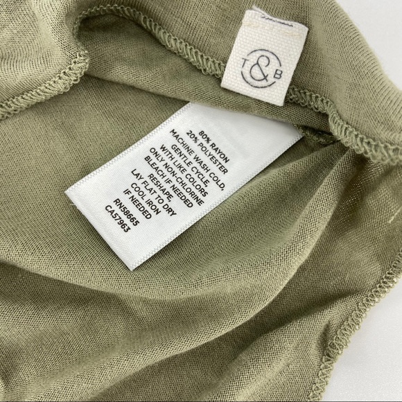 NEW Nordstrom Treasure & Bond Easy Swing Short Sleeve Tee Green Size 10/12 - Picture 11 of 12